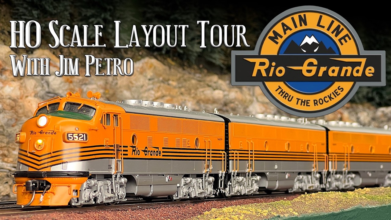 HO Denver & Rio Grande Western 客車 Denver & Rio Grande Western Layout Tour | Jim Petro - YouTube