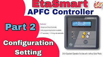 Configuration Settings of EtaSMART 16R APFC controller | Programming Part 2