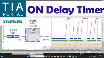 TIA Portal ON Delay Timer Explained | Siemens S7-1200 PLC Tutorial with Simulation