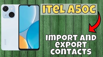itel A50c Contacts import And Export settings || How to import and export contacts