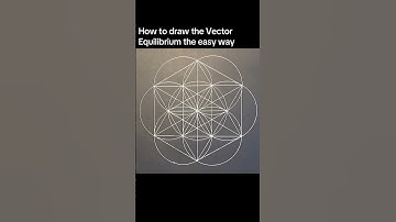How to draw the Vector Equilibrium the easy way #natureofflowers #sacredgeometryartist