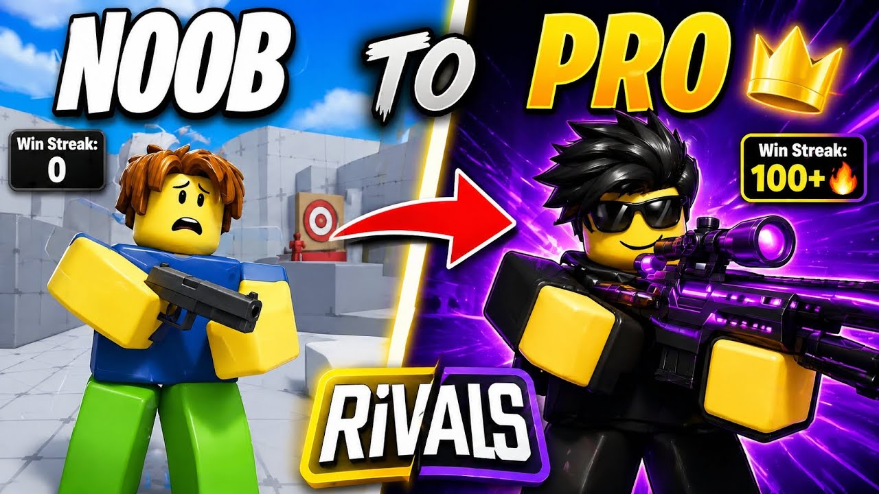 NOOB to PRO at ROBLOX RIVALS with story time! - YouTube