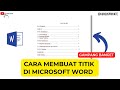 CARA MEMBUAT TITIK PADA DAFTAR ISI | GAMPANG BANGET