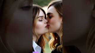 Chloë Grace Moretz kissing Keira Knightley