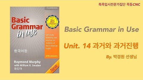 [Basic Grammar in Use] Unit14 과거와 과거진행