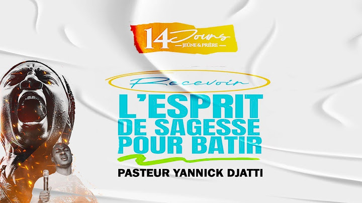 L'ESPRIT DE SAGESSE POUR BÂTIR | PST YANNICK DJATTI | 18/07/2025