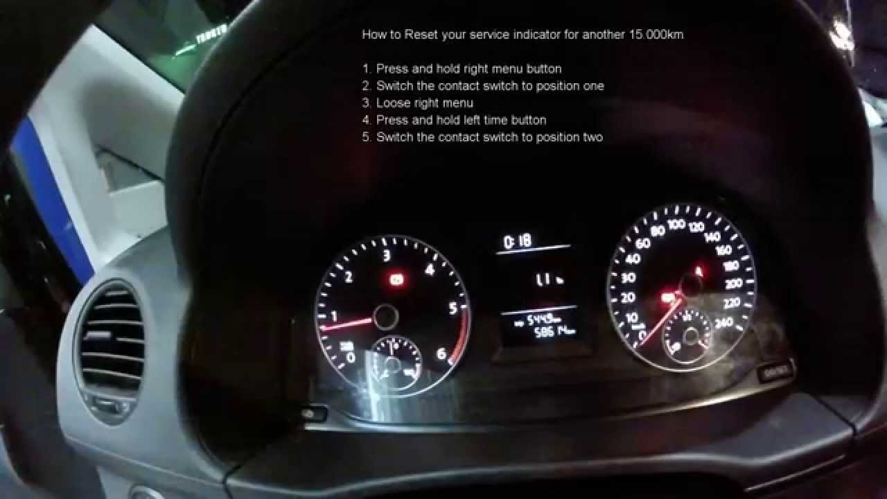 How to reset your service light indicator VW longlife. DIY ...