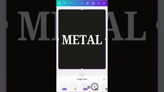 How to Make Metallic Chrome Text in Canva ✨