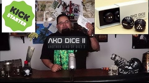 KICKSTARTER Rewards unboxing - AKO Dice II