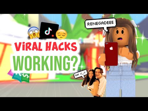 Testing Viral Adopt Me Tik Tok Hacks They Actually Work Sunsetsafari Youtube - testing roblox hacks videos
