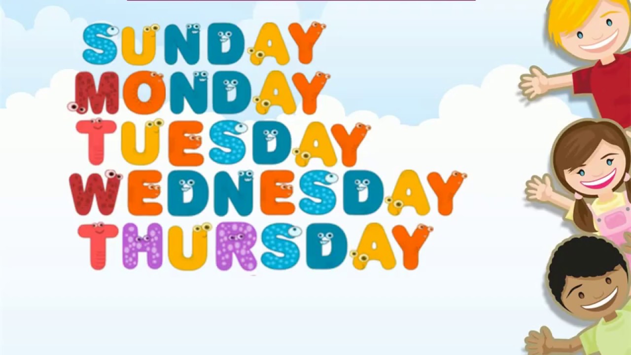 Days Spellings of the week|| Sunday, Monday, Tuesday, Wednesday || for Kids  Learning - YouTube