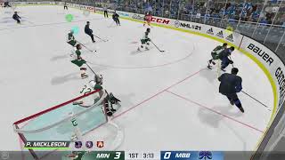 DOUBLE CROSSBAR HIT in NHL 21 Club Gameplay
