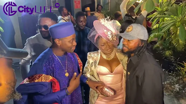 Lateef Adedimaji And Wife Mo Bimpe At The Red Carpet Of Toyin Abraham's Movie Premiere “Ijakumo”