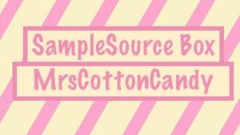 * SAMPLE SOURCE BOX ARRIVED - THANK YOU SAMPLE SOURCE 2017