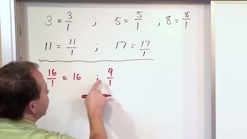 Lesson 16 - Writing Whole Numbers As Fractions - (5th Grade Math)