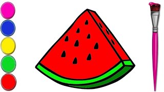 How to draw Watermelon 🍉 drawing easyl Esay watermelon 🍉 drawing easyl watermelon Drawing.