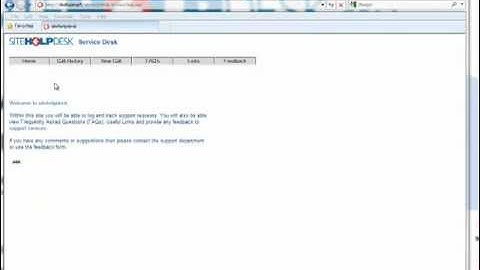 sitehelpdesk-IT User call logging and Self help features - detailed version