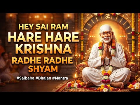 Hey Sai Ram Hare Hare Krishna Radhe Radhe Shyam | Sai Baba Bhajan #saibaba #saibabamantra #bhajan