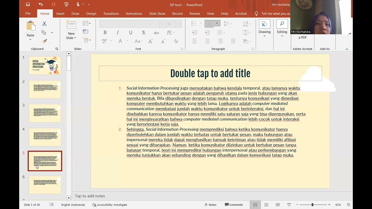 teori social information processing