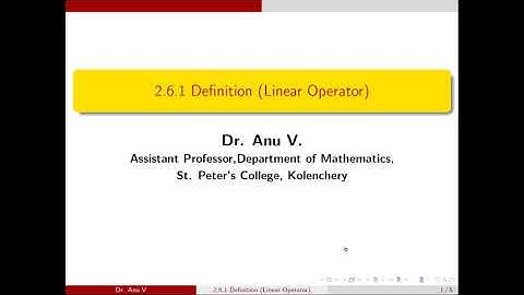 MG University - PG Functional Analysis - Semester III - Unit II - Section 2. 6. 1 Definition