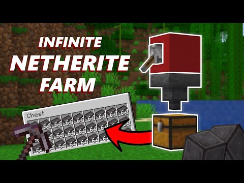 Infinite NETHERITE FARM In Minecraft 1.19/1.20 (Java/Bedrock)