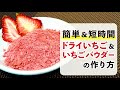 【食品乾燥機】ドライいちご/イチゴパウダーの作り方【家庭用製粉機】