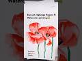 Easy art challenge flowers watercolor painting #art #tutorial #trending #viralvideo #drawing #short