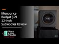 Monoprice $99 Budget 12 Inch Powered Subwoofer Review