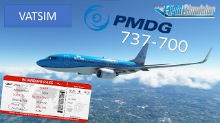 PMDG 737 LIVE: Amsterdam naar Nice met VATSIM - [MSFS]