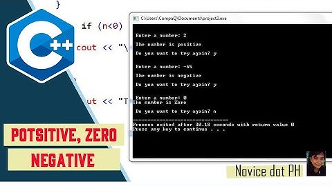 c++  Find Positive Negative and Zero