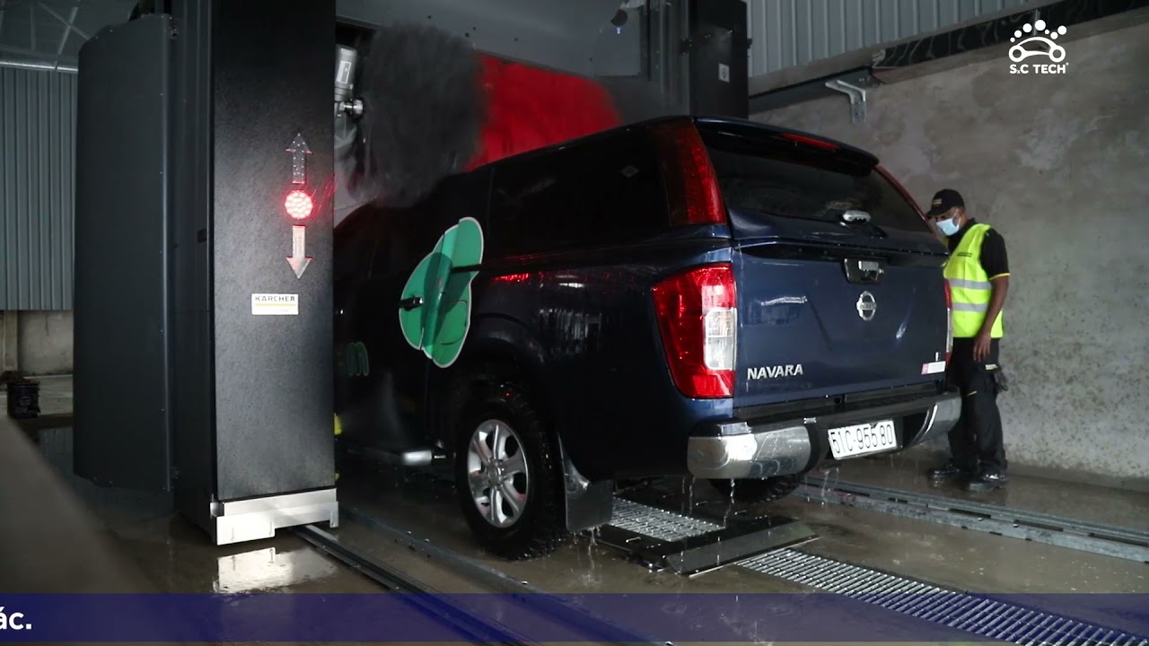 Test hệ thống rửa xe tự động SC TECH với chuyên gia Đức cùng cái kết ở phút cuối