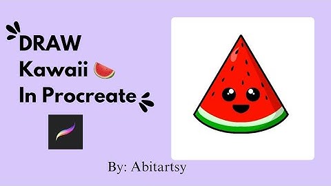 Easy Watermelon Slice Drawing🍉 | Procreate Tutorial 🎨