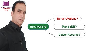 Next.js Server Actions - DELETE Data from MongoDB | Next JS Full Stack Course #46 | Dr Vipin Classes
