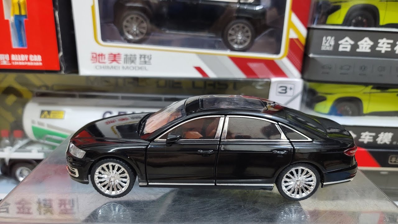 1/24 アウディA8 ミニカー Audi A8 セダン 黒　新品 1/24 アウディA8 ミニカー Audi A8 セダン 黒 新品 - メルカリ