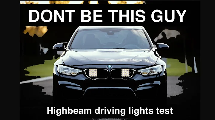 Cheap Led Light vs Real Led Driving Light and Halogen Auxiliary Highbeam Light