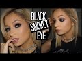 Black Smokey Eye Tutorial | Glitter Inner Corner Makeup