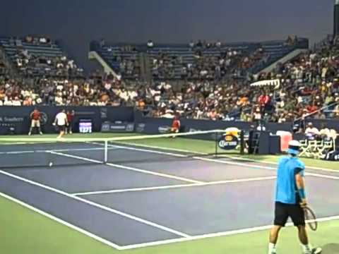 Robin Soderling defeats LLeyton Hewitt at the West...