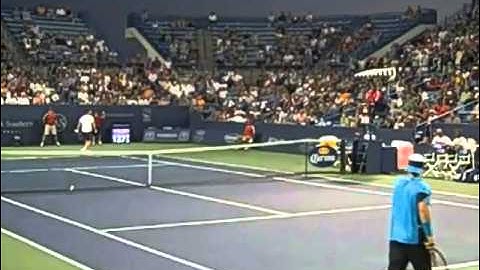 Robin Soderling defeats LLeyton Hewitt at the Western & Southern Masters Open