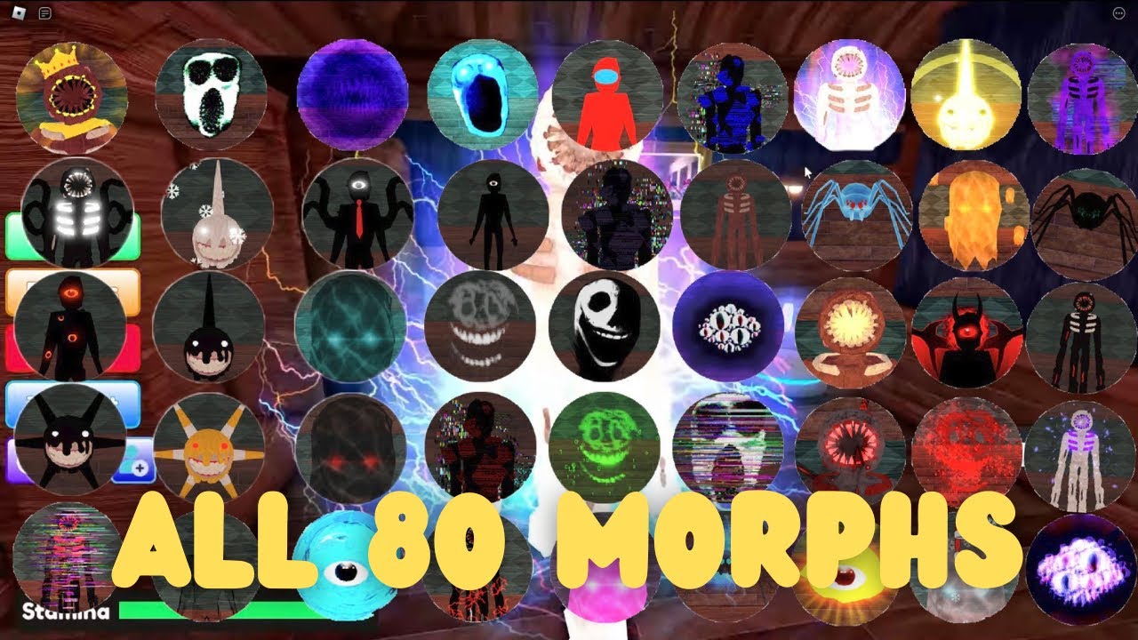 ALL Monsters + NEW Characters Morphs in Find The DOORS Morphs