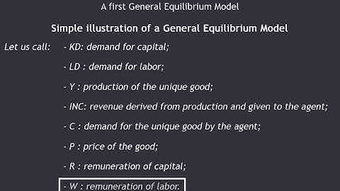 Computable General Equilibrium modelling: a first model