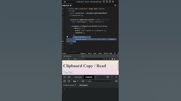 JavaScript Short Tips: Mastering Clipboard Copy and Read
