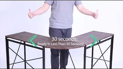 47" No-Assembly Folding L-Shaped Computer-Desk