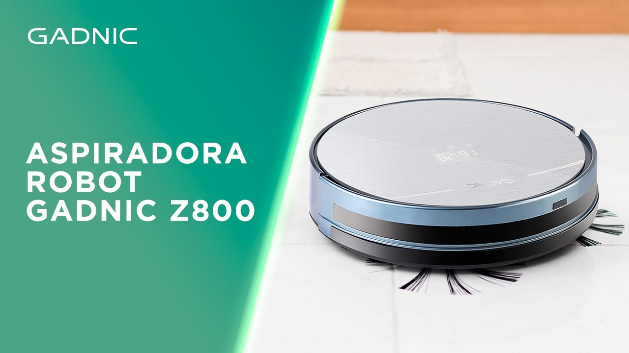 Aspiradora Robot Gadnic Z800 Trapeadora 4 Modos 150m2 App Silenciosa