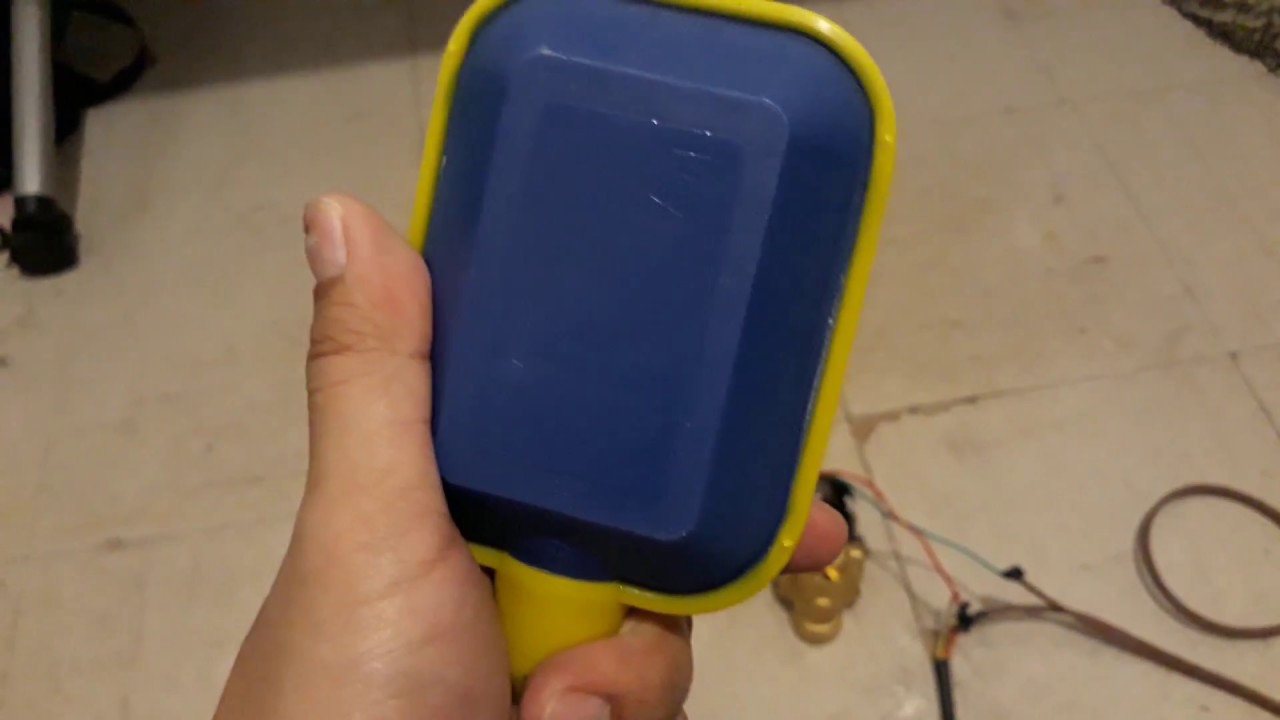 Float switch and Solinoid electric water valve from Lazada YouTube