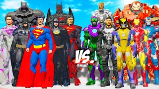 TEAM IRON MAN vs TEAM BATMAN \& SUPERMAN - EPIC SUPERHEROES WAR