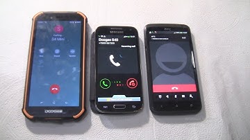 Incoming call&Outgoing call Android 4.4 fake call at the Same Time DOOGEE S40 LITE+HTC+Samsung S4