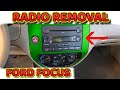 How to remove radio on Ford Focus 2005 to 2007