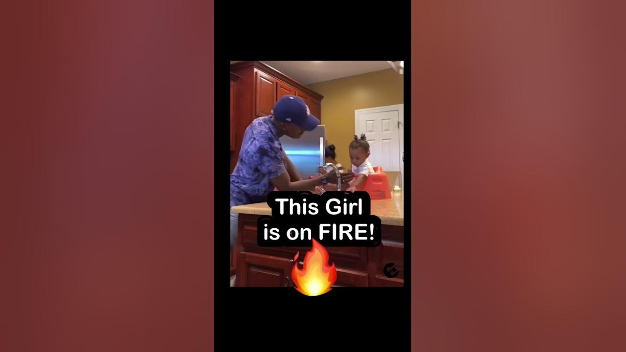 This girl is on fire! 🔥🤣❤️ Just love this dad with his daughters!