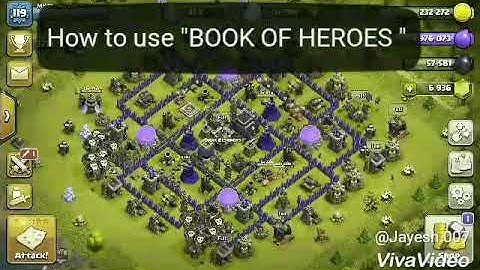 Clash of clan ||  HOW TO USE " BOOK OF HEROES"