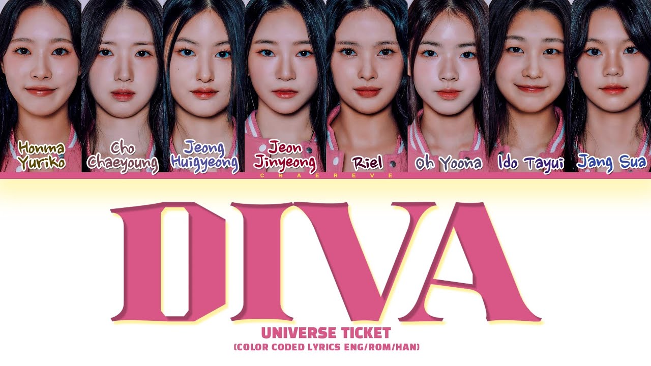 Universe Ticket Diva (by After School) Lyrics (Color Coded Lyrics)